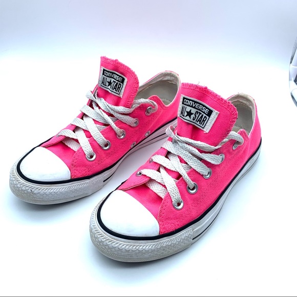 Converse Shoes - Neon pink converse